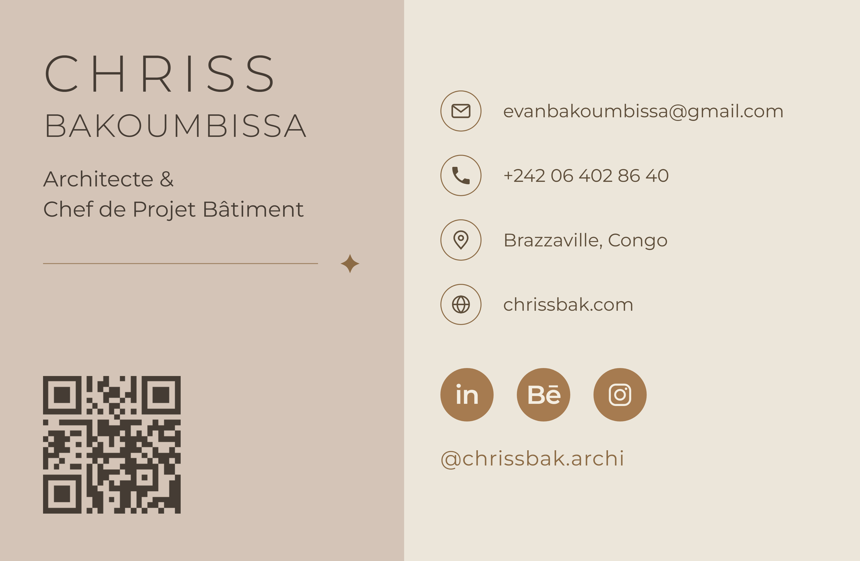 Verso de la carte de Chriss Bakoumbissa
