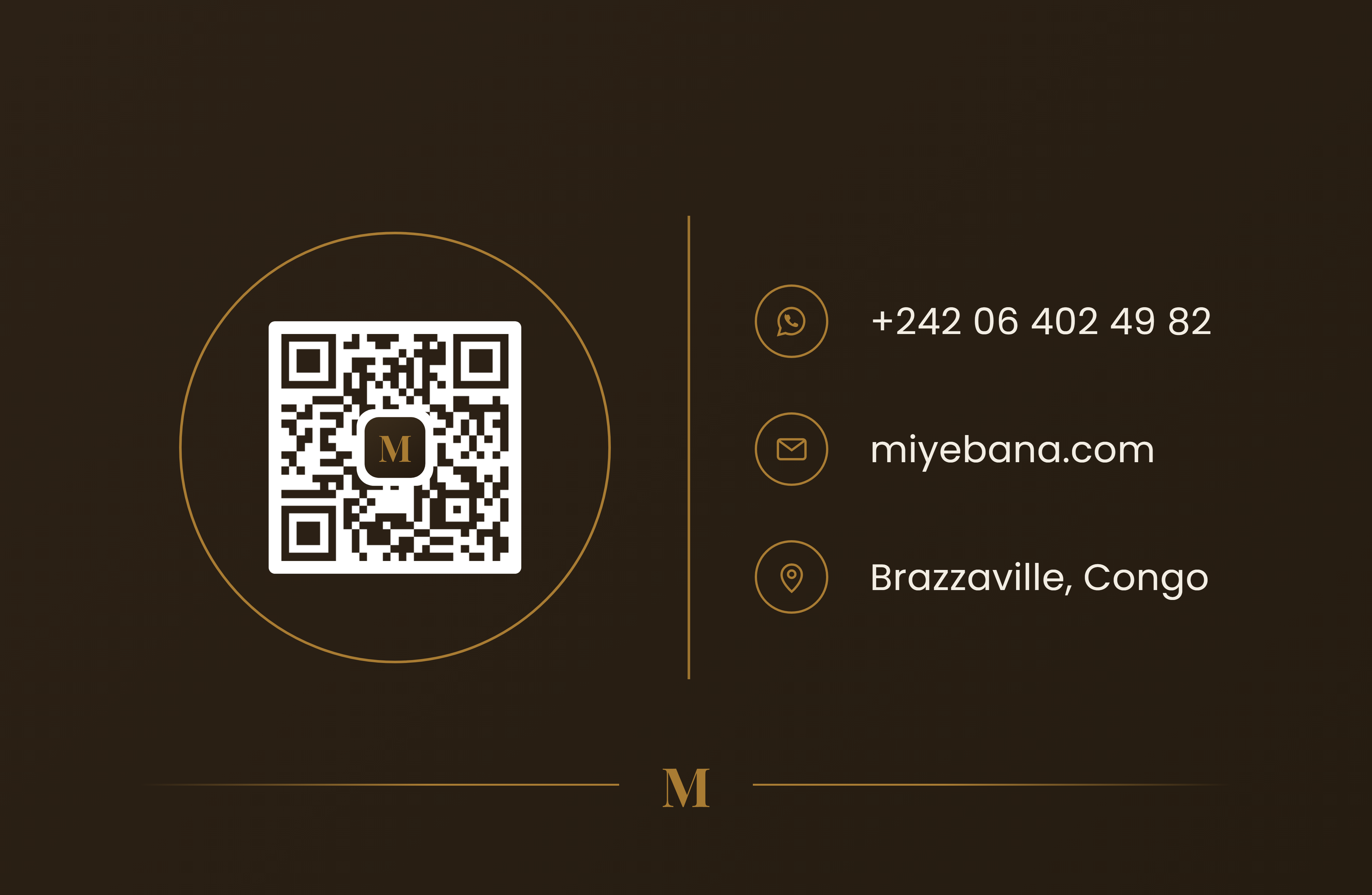 Verso de la carte Miyebana