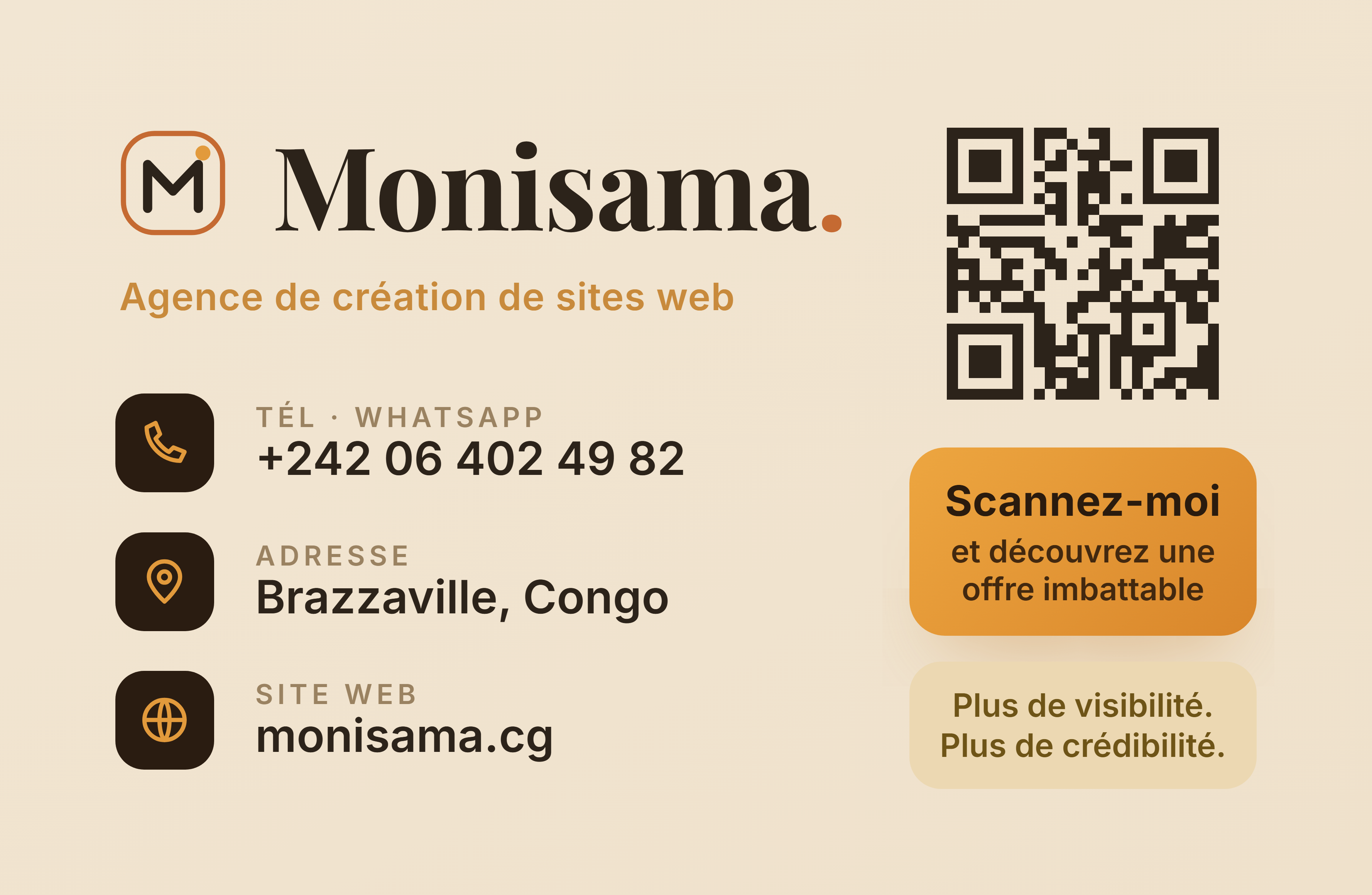 Verso de la carte Monisama